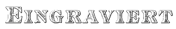 Eingraviert Beveled font preview